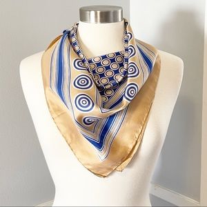 Vintage De Mura Abstract Silk Scarf